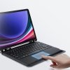 DUX DUCIS etui DK składane z podświetlaną klawiaturą bezprzewodową do SAMSUNG Tab S10 Plus/S9 Plus/S9 FE Plus czarne